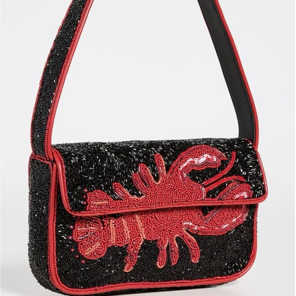 STAUD Handbags - STAUD Tommy Beaded Lobster Shoulder Bag